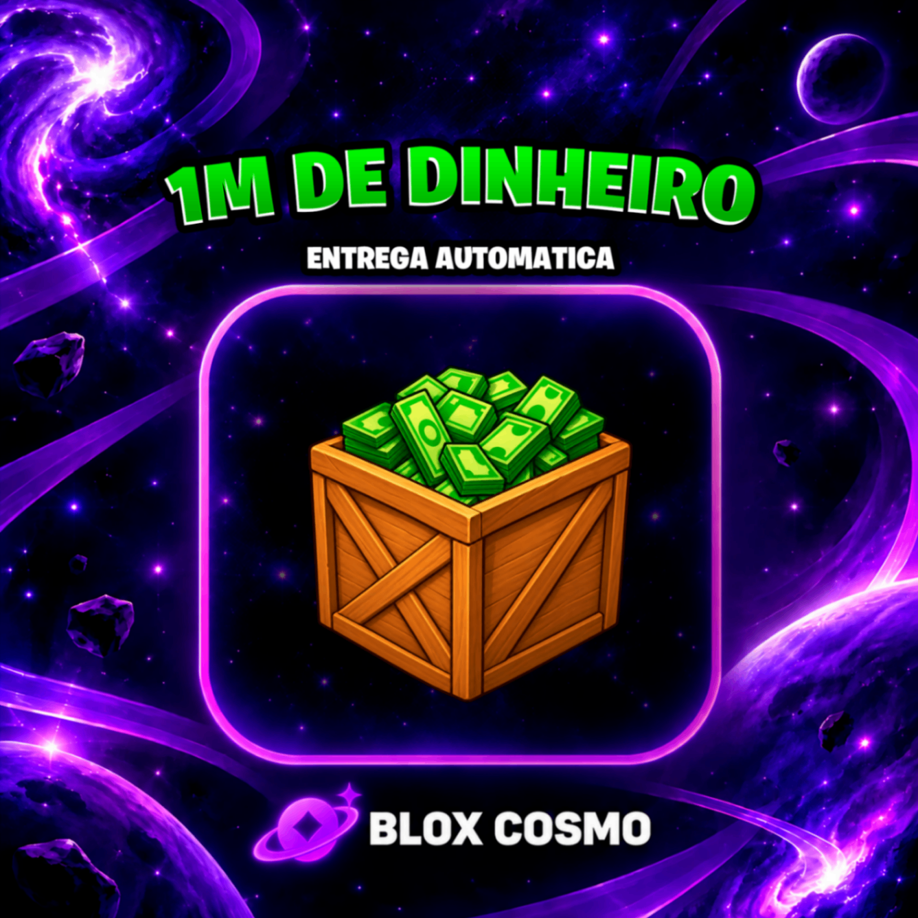 💵 1 Milhão de Dinheiro (Caixa) 📦