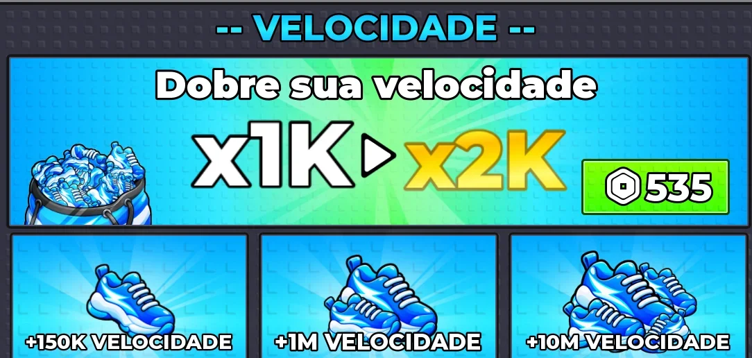 Dobrar Velocidade (1K para 2K)