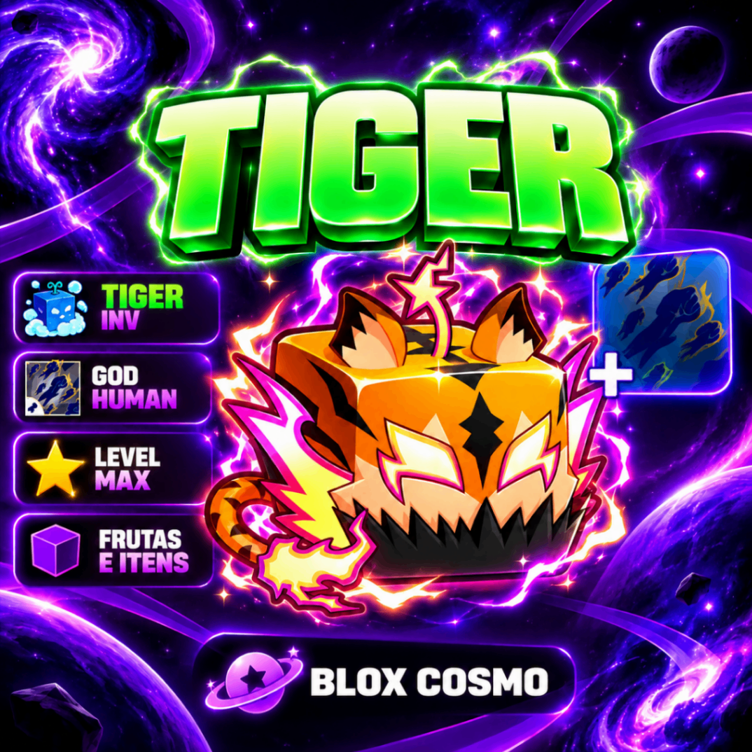 🔥 LV MAX + GHM 🥊 | 🐯 TIGER NO INVENTÁRIO | 🍇 FRUTAS + ITENS EXTRAS 💎